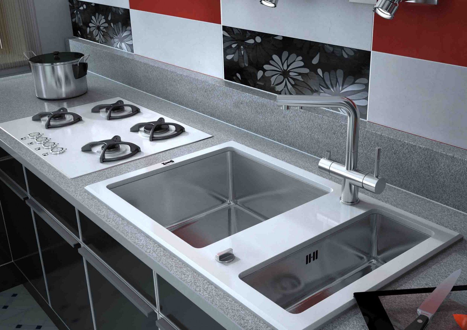 Мойка ZorG INOX GL-8051-2-WHITE