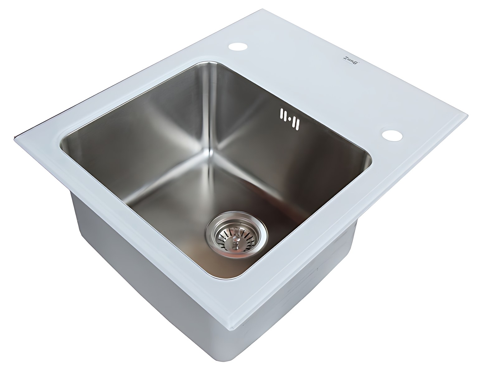 МОЙКА ДЛЯ КУХНИ Zorg Inox Glass GL-5061-WHITE