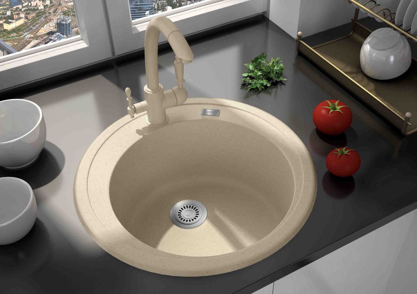 Мойка для кухни ZorG Granit GZR-510 Lago Кварц