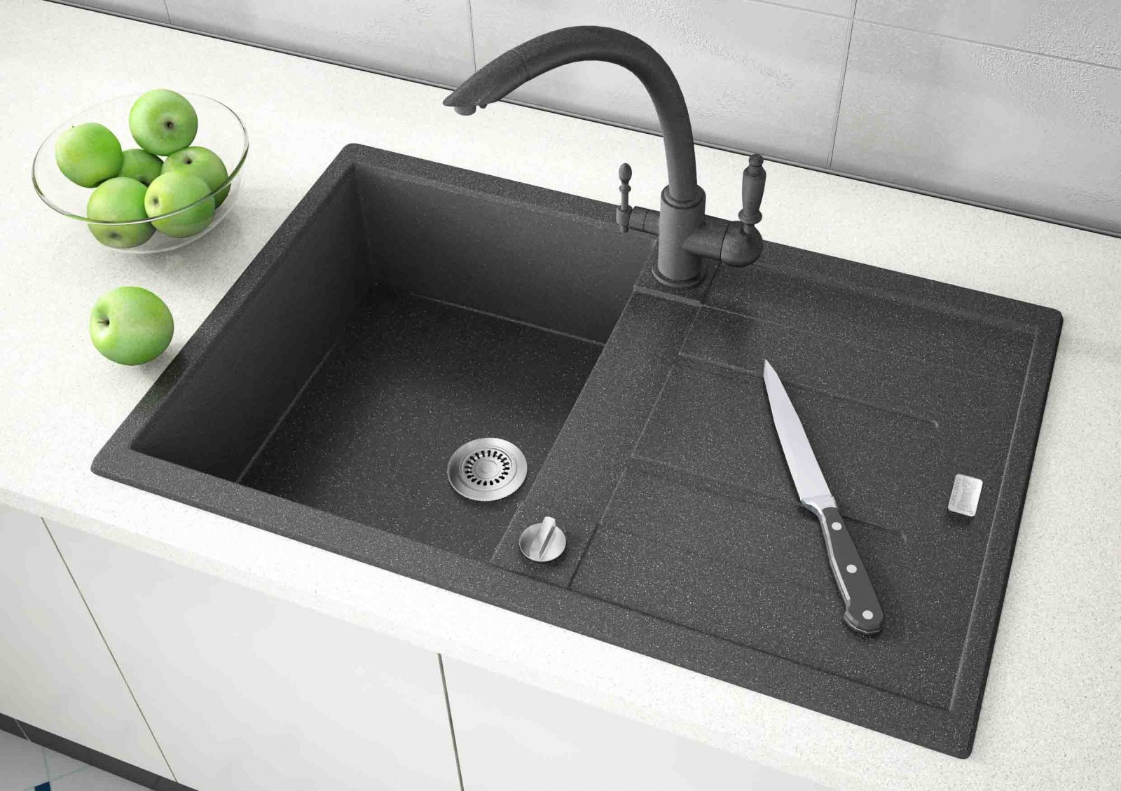 Мойка для кухни ZorG Granit GZR-7850 Exoro Черный Металлик