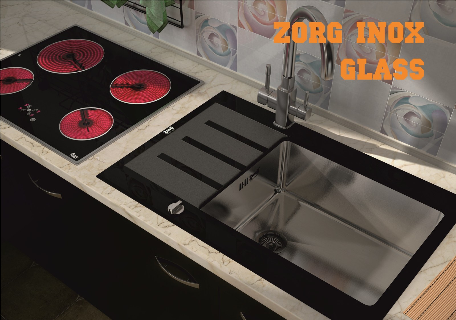 Мойка ZorG INOX GLASS GL-7851 BLACK