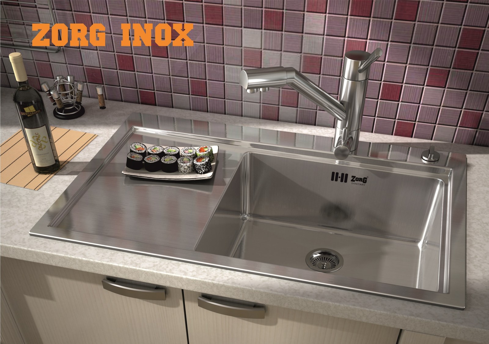 Мойка ZorG INOX RX-7852-L левая