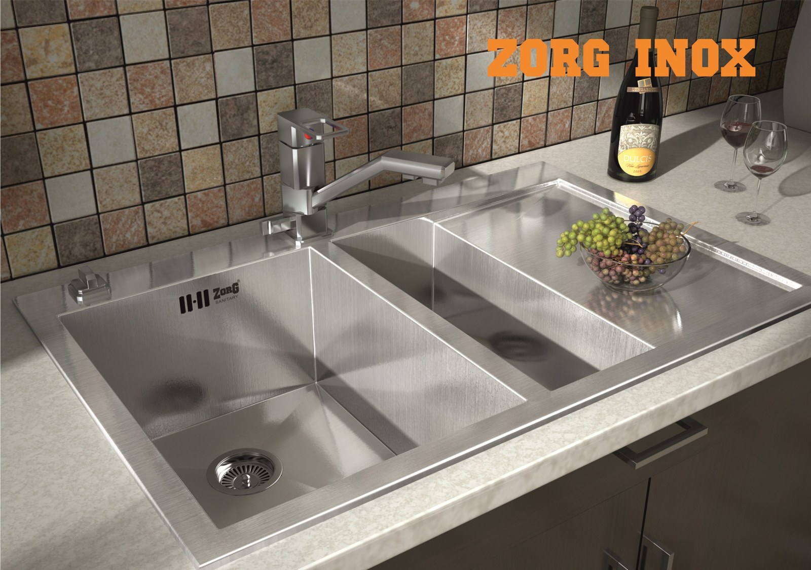 Мойка ZorG INOX X-5178-2-L левая