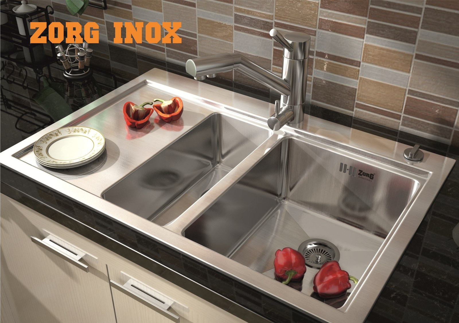 Мойка ZorG INOX RX-5178-2-L левая