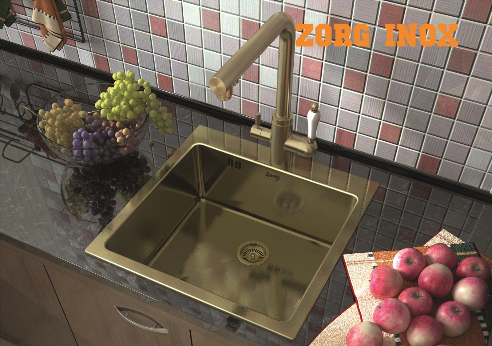 Мойка ZorG INOX SZR-51 Bronze