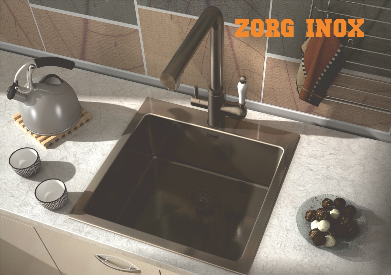 Мойка ZorG INOX SZR-51 GRAFIT