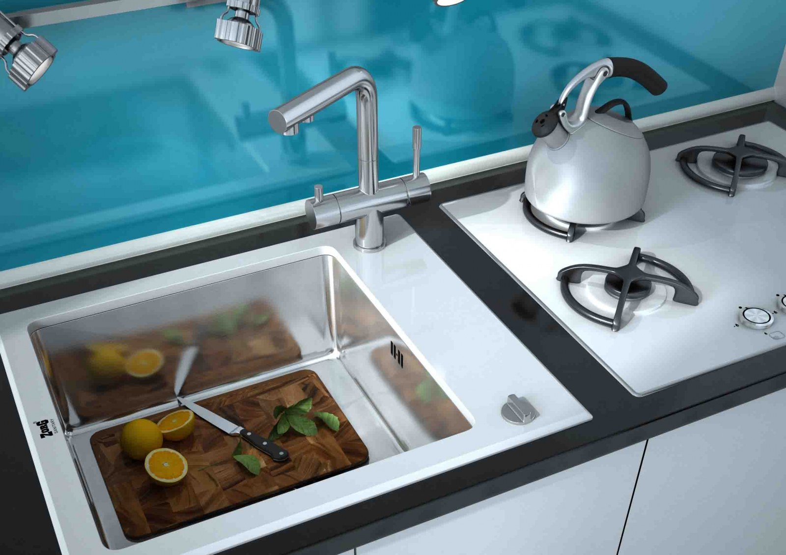 Мойка ZorG INOX GL-6051 WHITE