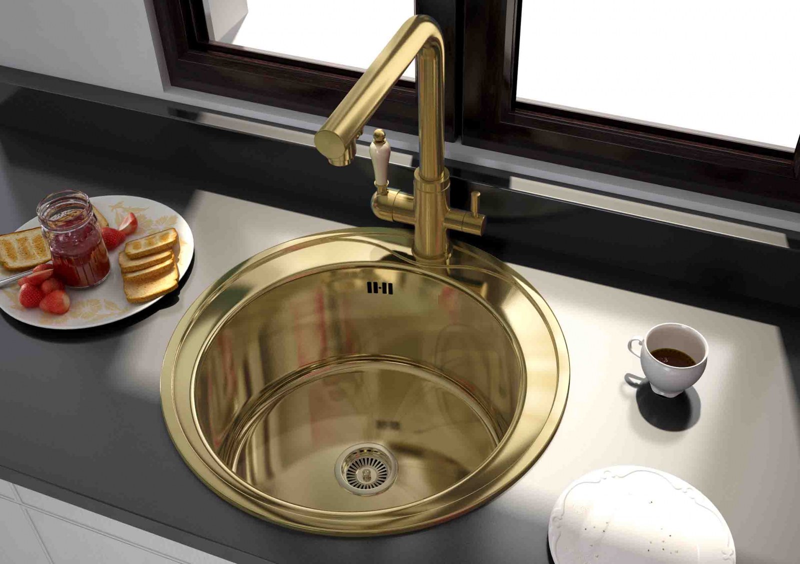 Мойка для кухни ZorG INOX SZR-510/205-BRONZE