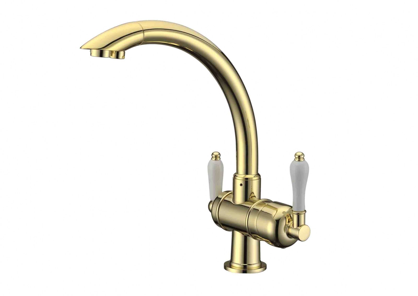 Смеситель 2 в1 ZorG ZR 327 YF GOLD